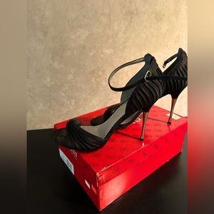 Guess black Satin Heeled Sandals